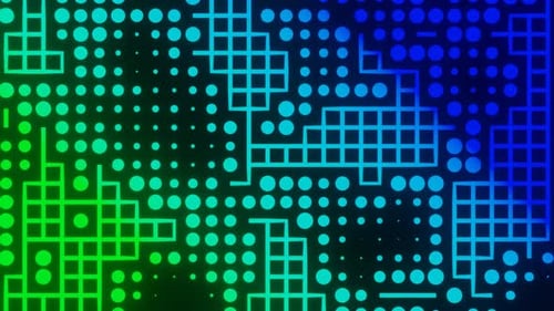 Green To Blue Fun Motion Background Loop Animation In 4K