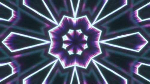 Vibrant VJ Loop Neon Abstract Background