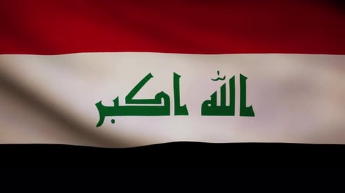 Irak schwenkt Flagge