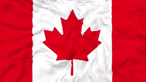 Waving Loop mit kanadischer Flagge