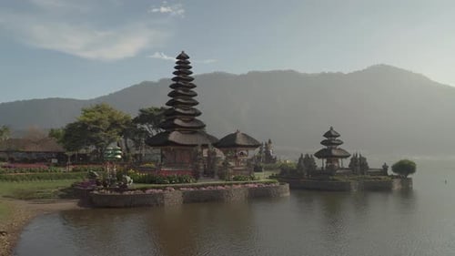 Pura Ulun Danu Beratan (Pura Bratan) en Bali, Indonesia