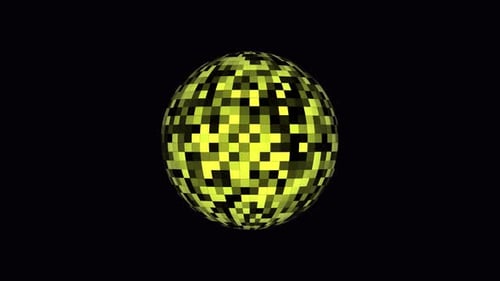 Disco planet 3D animation, Beautiful Disco Ball Spinning seamless with animated background. 9