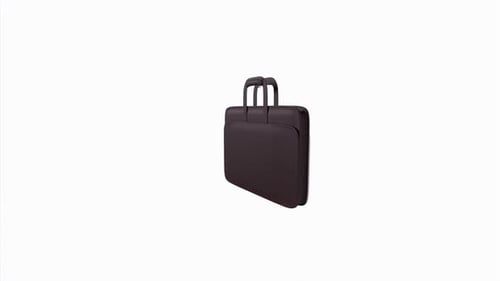 Minimalist Black Briefcase Illustration