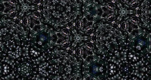 Dark Shimmering Abstract Kaleidoscope Motion Background