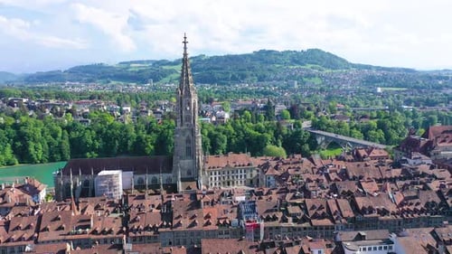 Stunning Cathedral of Bern in Switzerland