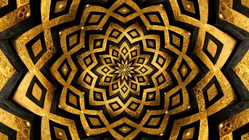 Gold and Black Tessellation