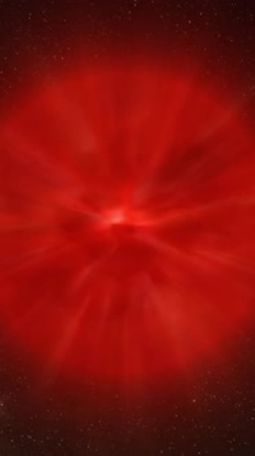 Glow sphere planet structure in space
