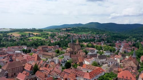 Wissembourg (Weißenburg) town in Alsace area, France. Historic Center of Wissembourg, Alsace, France
