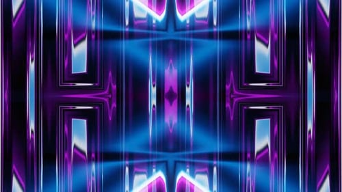 Abstract Purple and Blue Blinking Neon Vj Loop Animation