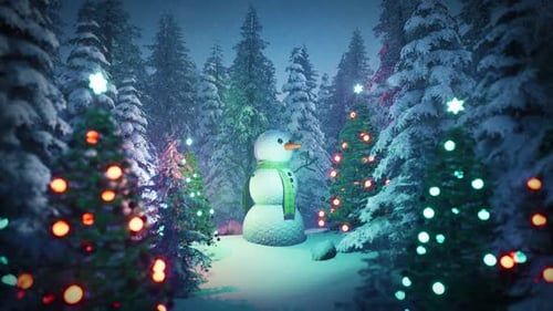Schneemann in der Weihnachtsnacht V03 HD