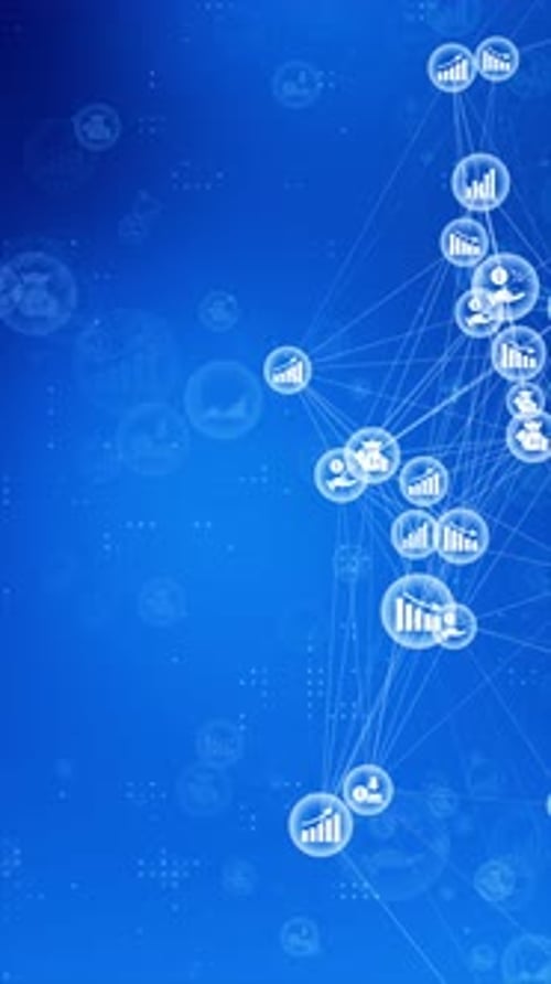 Plexus Professional Vertical Corporate Abstract Motion Background Loop