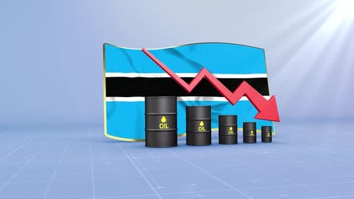 Botswana Oil Revenue And Reserves Decline With Red Arrow