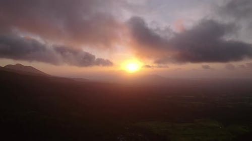 Lush Greenery In The Philippines At Sunset