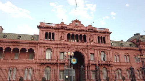 The Casa Rosada Pink House in Buenos Aires City Argentina Presidential Government's House