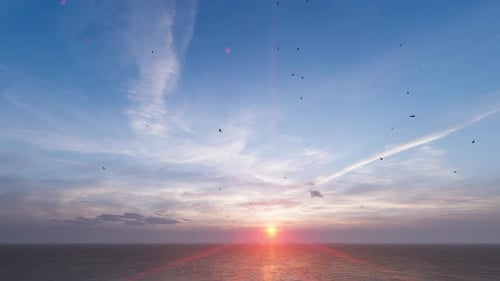 Calm Sky Over The Sea