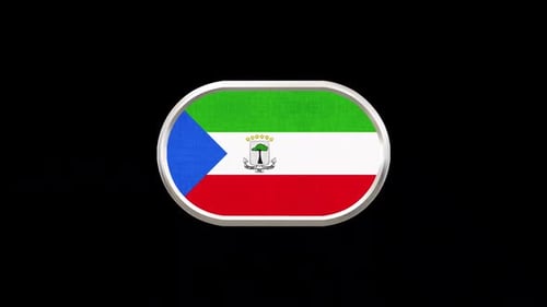 Equatorial Guinea 3D Flag Rotating Loop