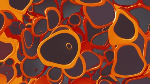 Abstract Fluid Morphing Organic Shapes Dynamic Background