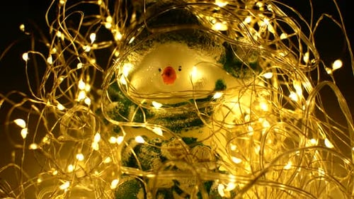 Flackernde Weihnachtslichter