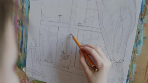 Child Drawing Still Life