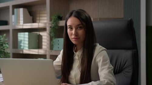 Beautiful Caucasian Office Worker Business Girl Student Employer Female Entrepreneur Manager Lawyer