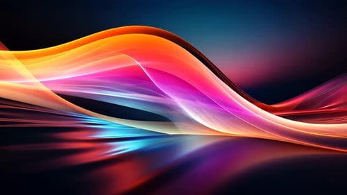 Abstract vibrant flowing lines. Dynamic color waves