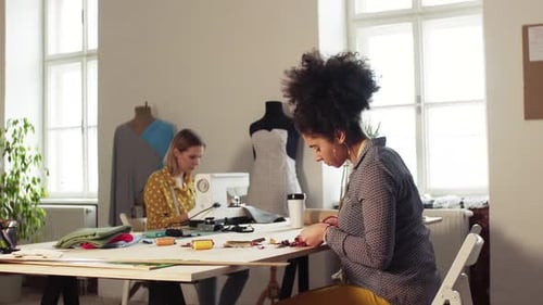 Creative Women In A Studio, Startup Business.
