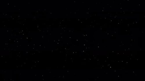 Abstract White Particles on Black Background