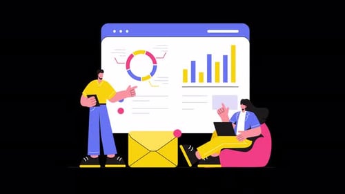 Market Analysis Animation 4K On Alpha