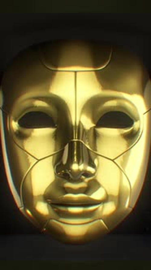 Golden Masks Collection Dark Background