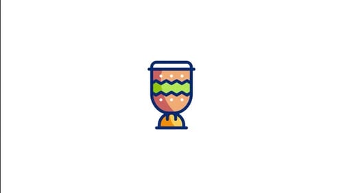 African Drum Animated Icon