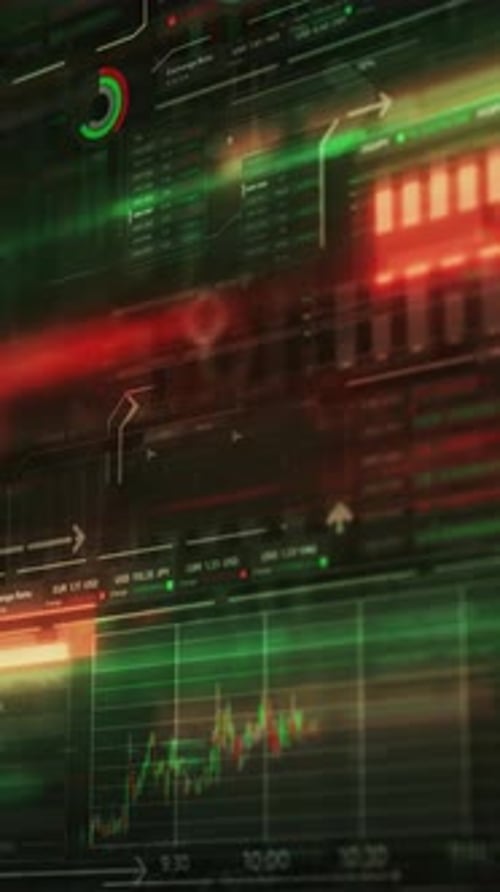 Animation of Digital Stock Trading Data Stream
