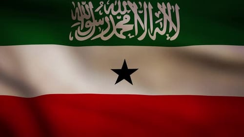 Somaliland waving flag