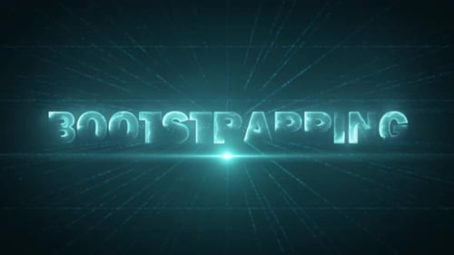 Texte de données numériques 4K Bootstrap