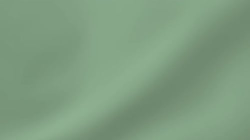 Soft Dark Green Fabric Waving Smooth Texture Visual Background Gentle Pastel Cloth Motion Abstract