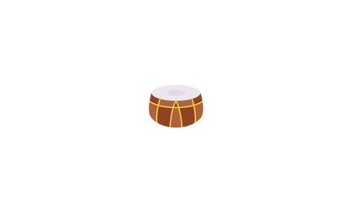 Animation d'icônes Tabla Drum