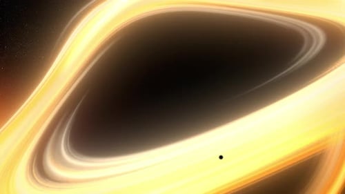 Futuristic Black Hole Simulation 08