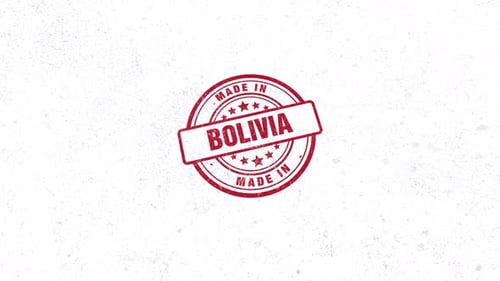 Made In Bolivia Rubber Stamp