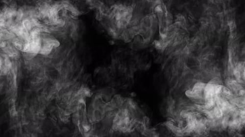 Sumi Collection: Murky ink effect flowing in on a black background