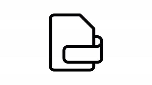 animação de ícone de linha de exportação