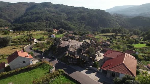 Picturestique Portuguese Village of Soajo. Natural Park of GerĂŞs, Portugal