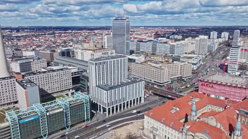 Aerial view of Berlin city centre (Berliner Innenstadt) , Germany