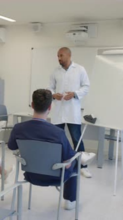 Instructor Teaching in a Classroom Setting