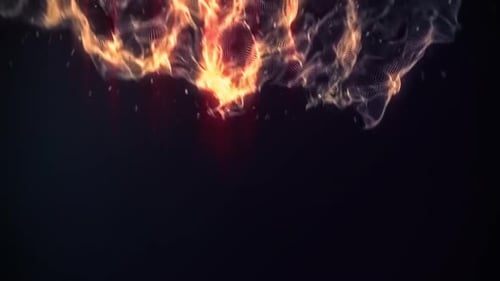 Abstract Fiery Energy Logo Reveal Animation