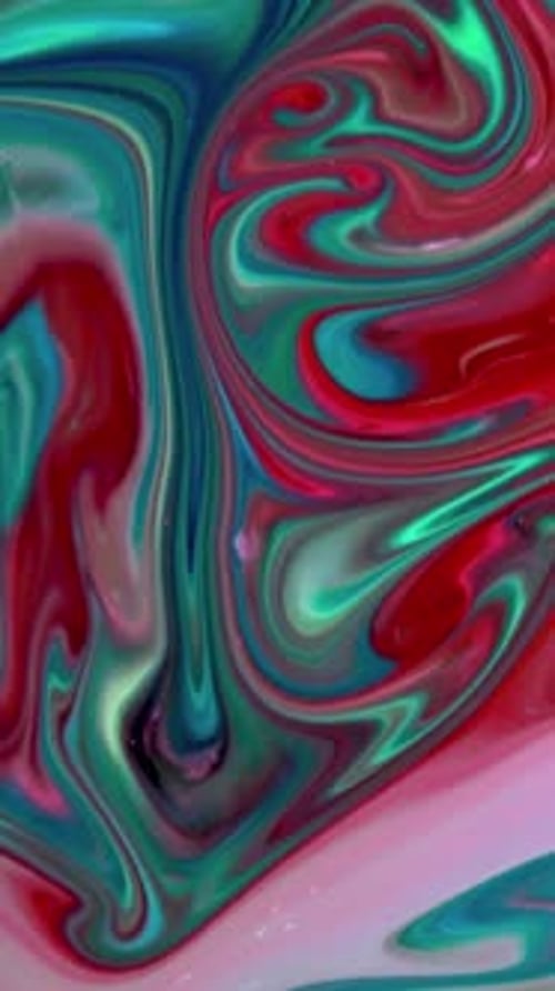 Vertical Colorful Pattern Of Creative Ink Painting Background 31