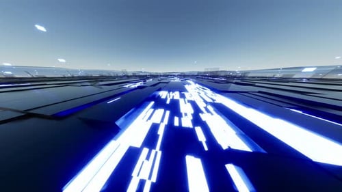 Animated Technology Background For Digital Network Engineering Floor