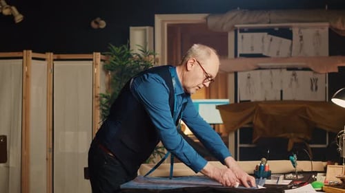 Experienced Tailor Working in Atelier