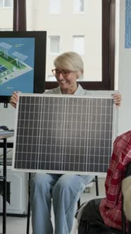 Making Presentation of Solar Panel as Alternative Source of Energy