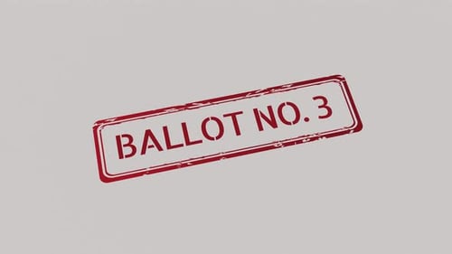 BALLOT NUMBER 3 Stamp