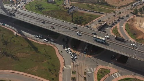 aerial view of the Tramway in casablanca