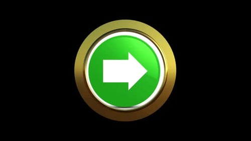 Arrow Icon Soft Green Round Button V1